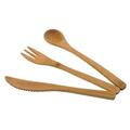 Packnwood 6.3 in. Bamboo Cutlery Kit, 3 Piece 210CVBAK3K